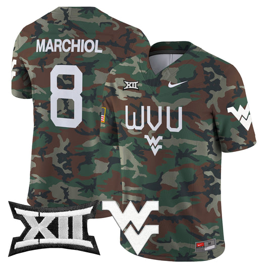 WVU 2024 Military Vapor Limited Jersey - All Stitched