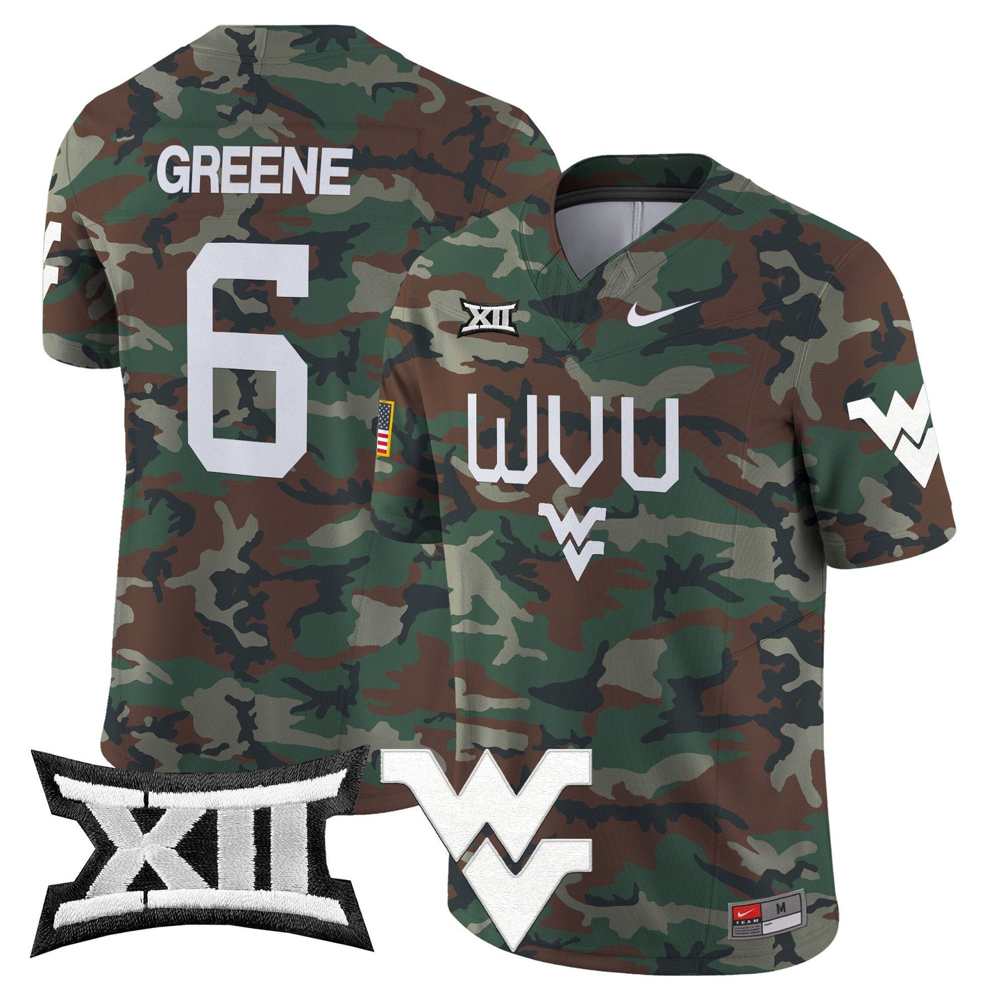 WVU 2024 Military Vapor Limited Jersey - All Stitched