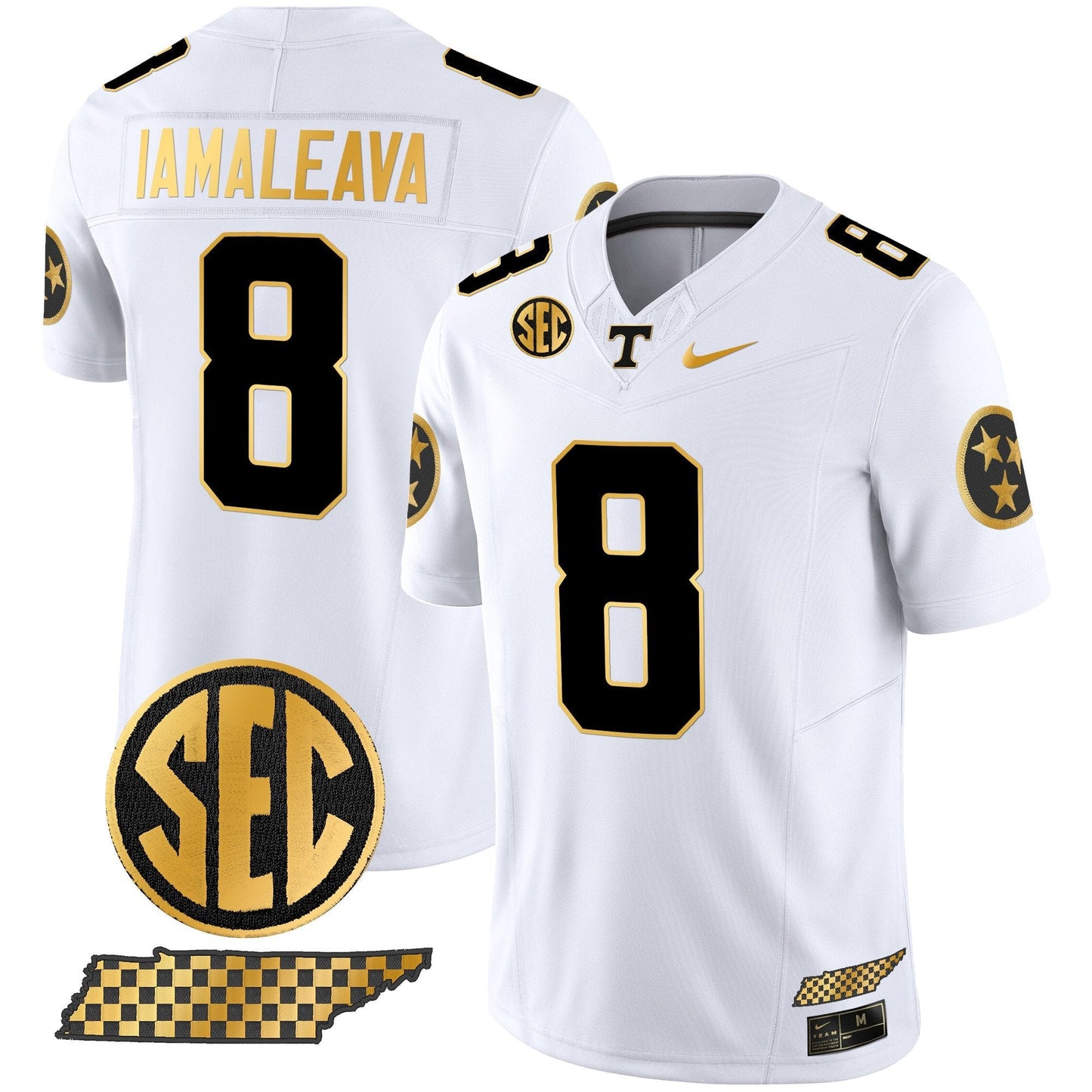 TENN 2024 Gold Vapor Limited Jersey V2 - All Stitched