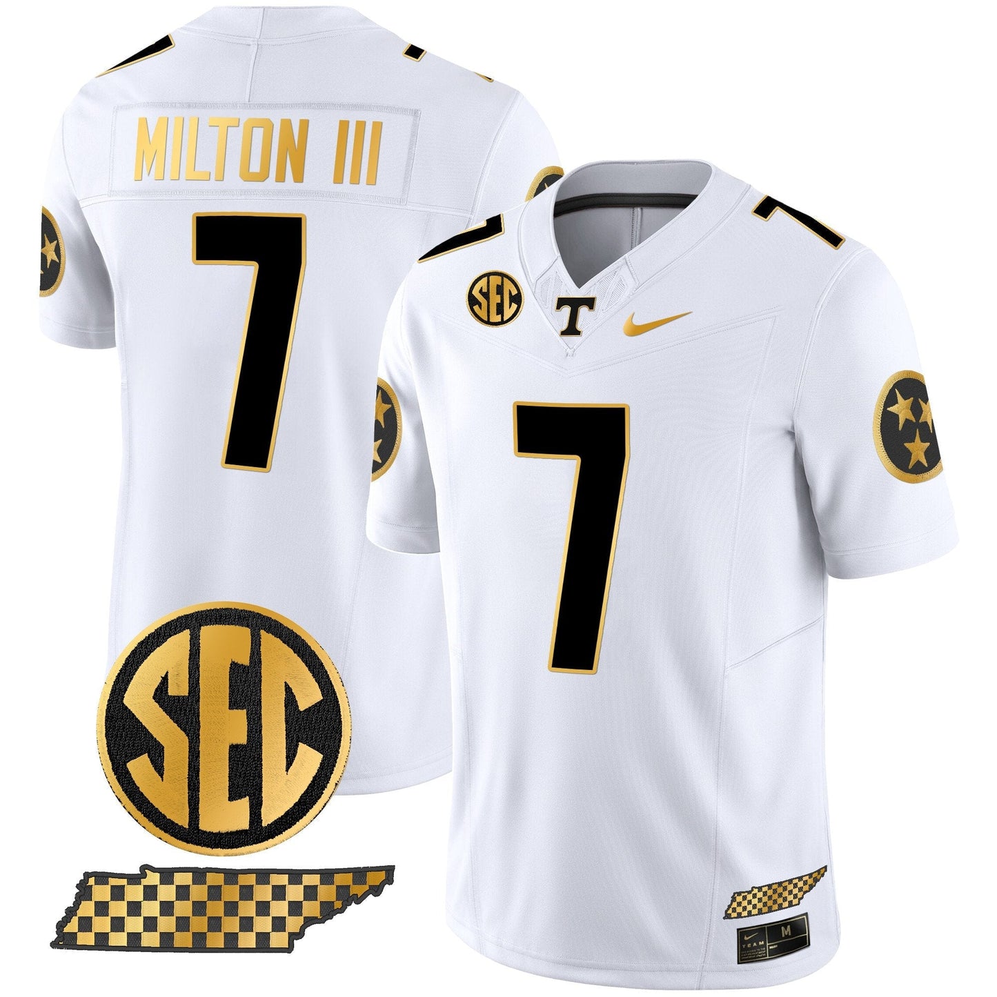 TENN 2024 Gold Vapor Limited Jersey V2 - All Stitched