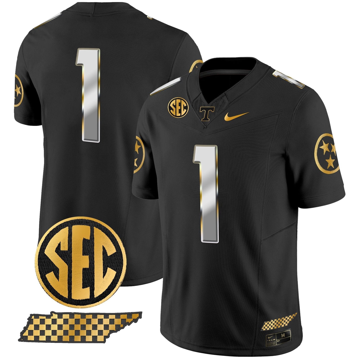 TENN 2024 Gold Vapor Limited Jersey V2 - All Stitched