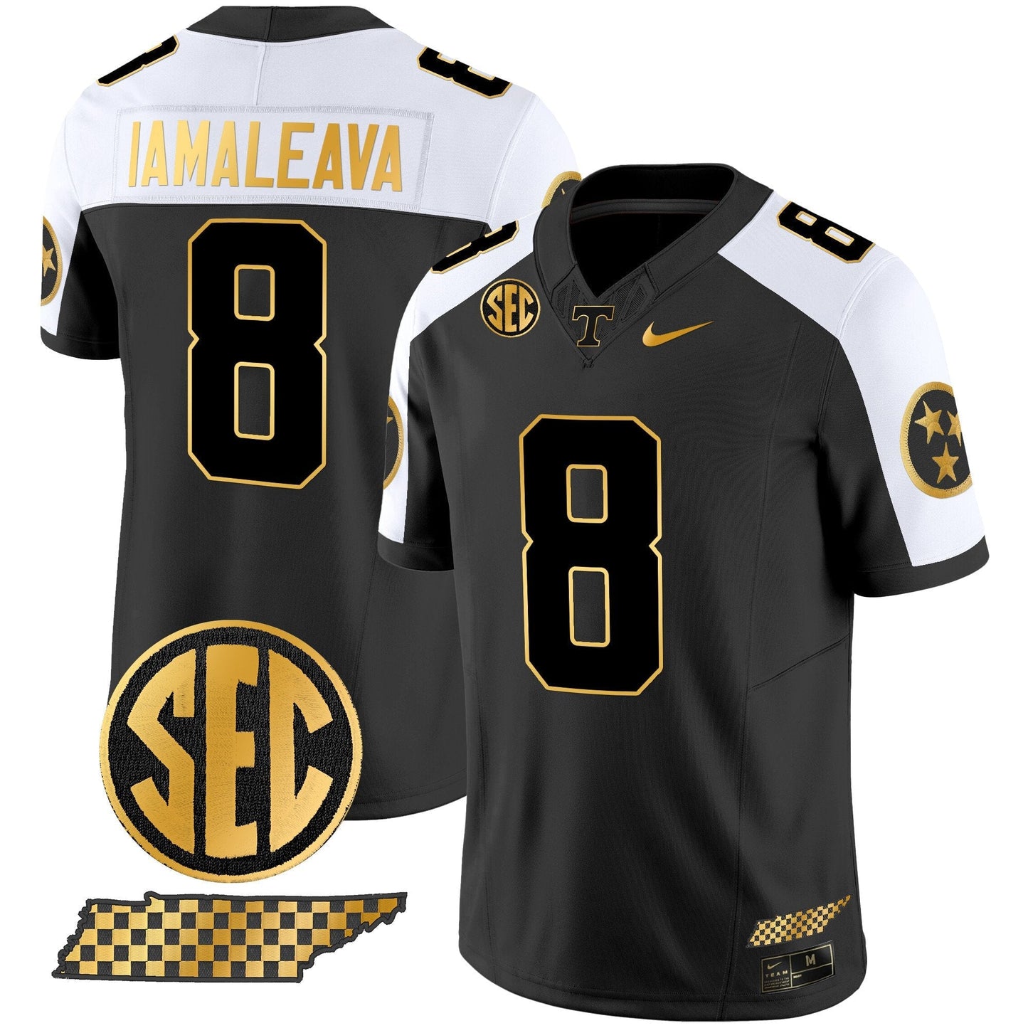 TENN 2024 Gold Vapor Limited Jersey V2 - All Stitched