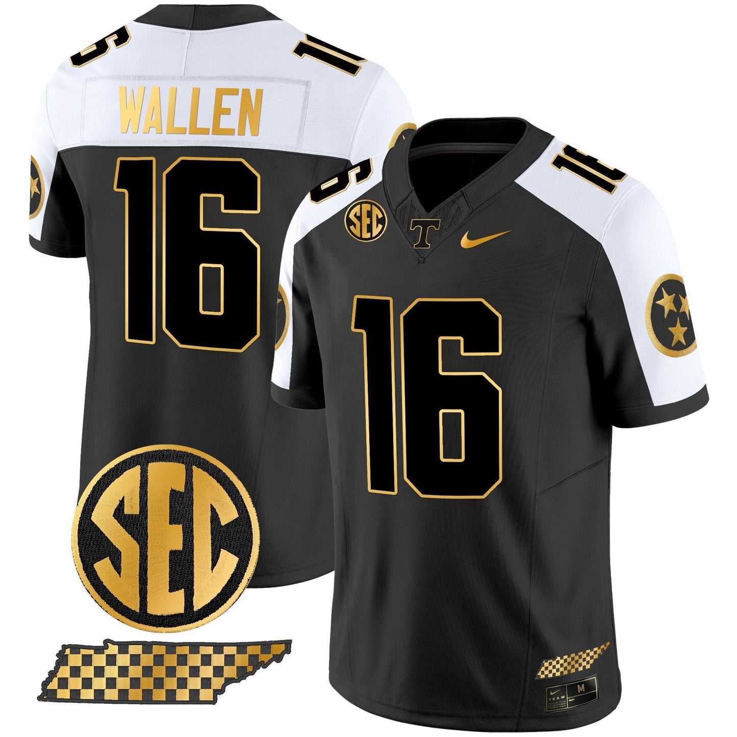 TENN 2024 Gold Vapor Limited Jersey V2 - All Stitched