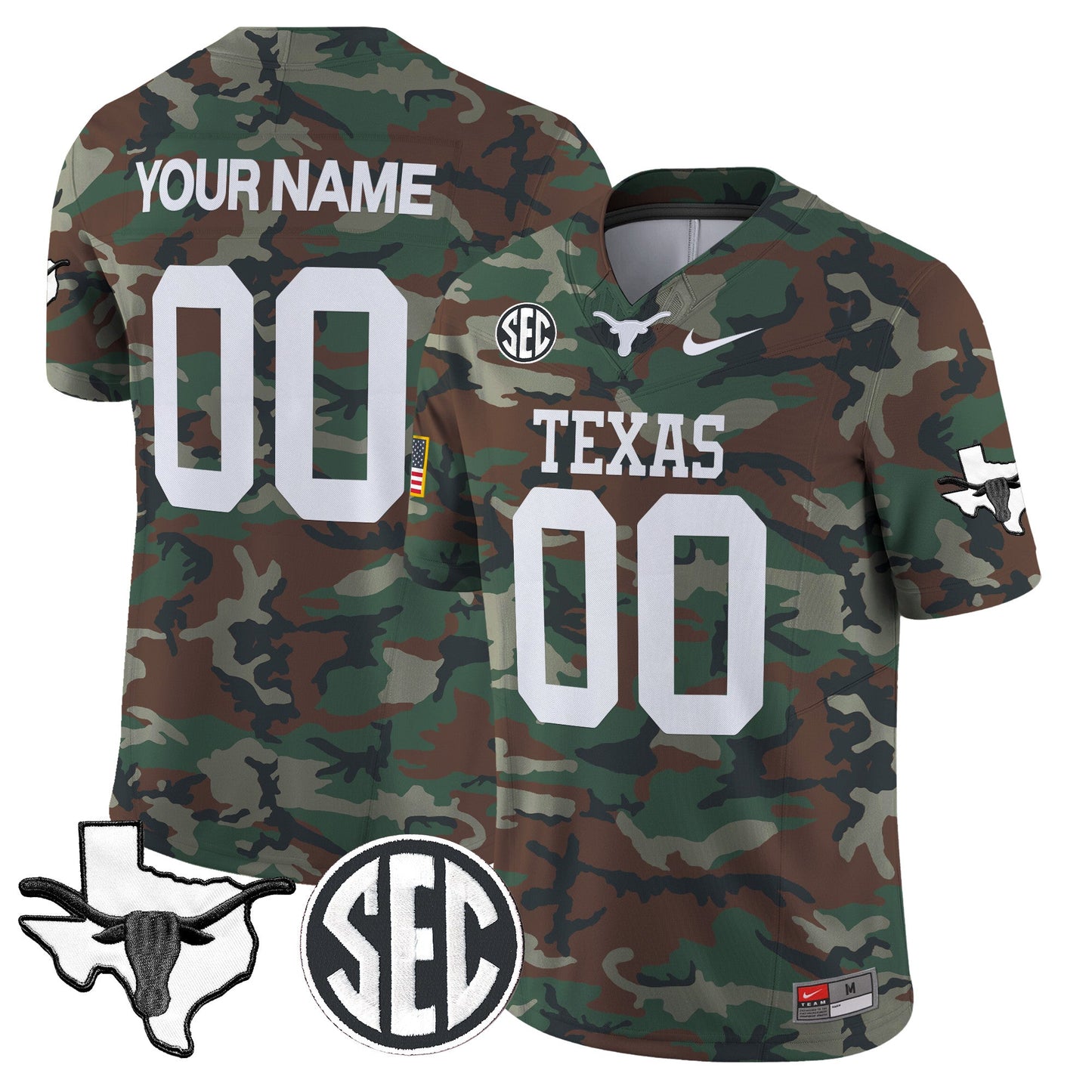 TEX 2024 Military Vapor Limited Custom Jersey V2 - All Stitched