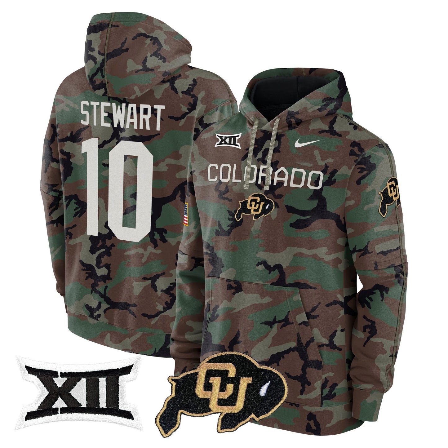 CU 2024 Military Fleece Pullover Hoodie
