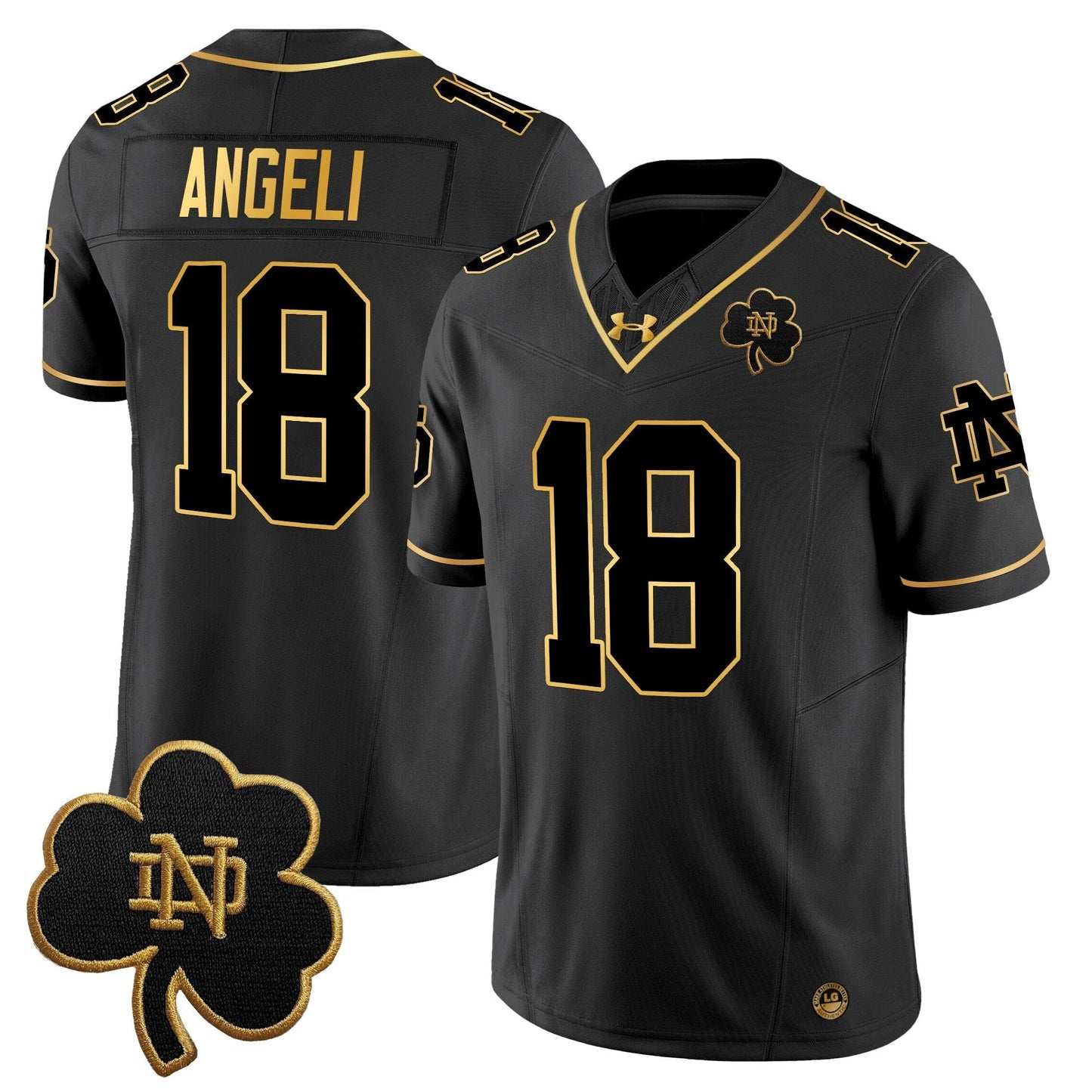 ND 2024 Gold Vapor Limited Jersey - All Stitched