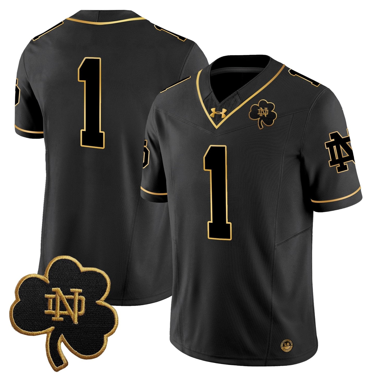 ND 2024 Gold Vapor Limited Jersey - All Stitched
