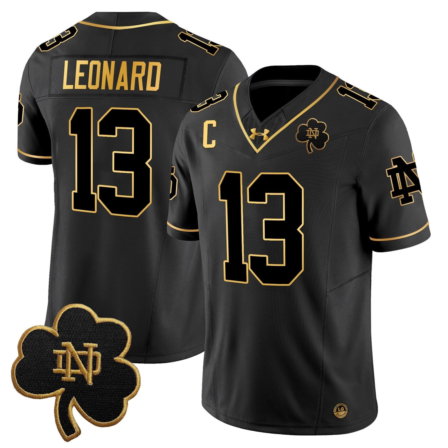 ND 2024 Gold Vapor Limited Jersey - All Stitched