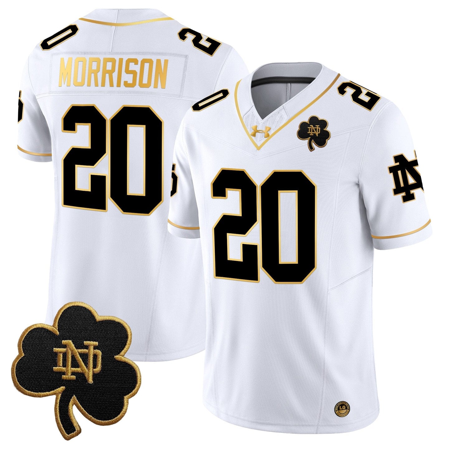 ND 2024 Gold Vapor Limited Jersey - All Stitched