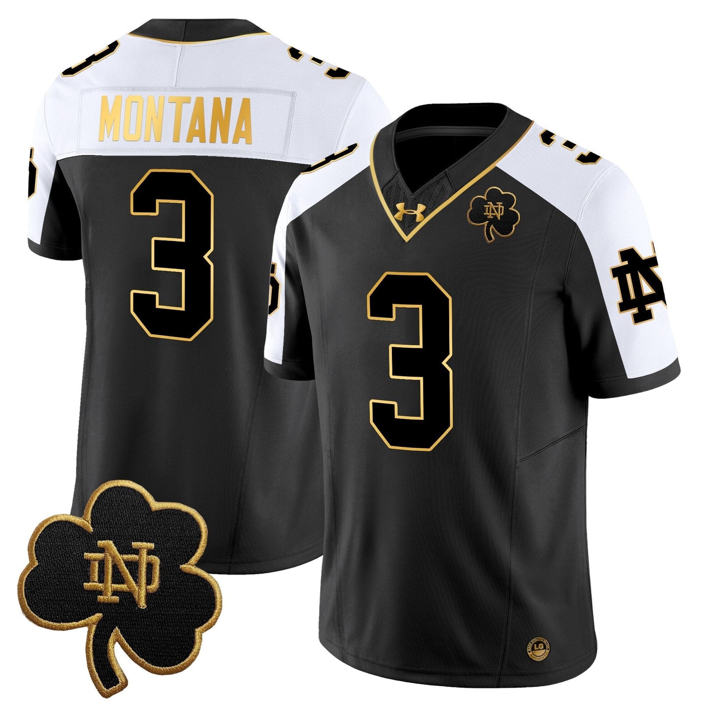 ND 2024 Gold Vapor Limited Jersey - All Stitched