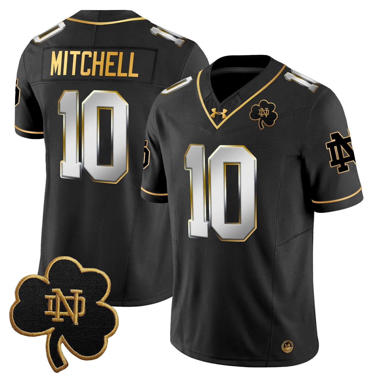 ND 2024 Gold Vapor Limited Jersey - All Stitched