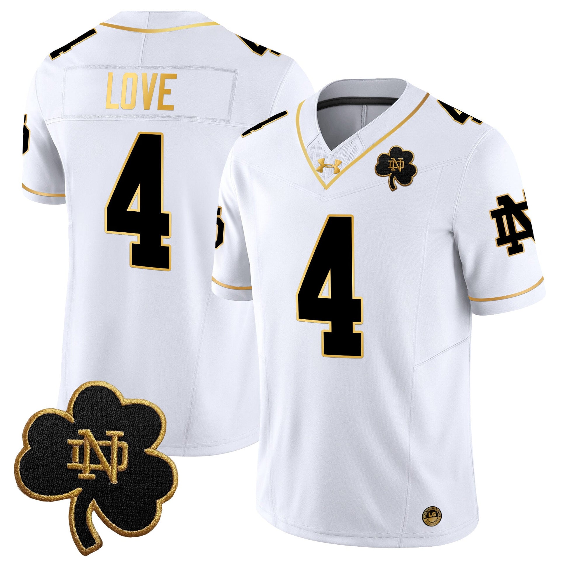 Men's Notre Dame Fighting Irish 2025 Gold Vapor Limited Jersey - All Stitched