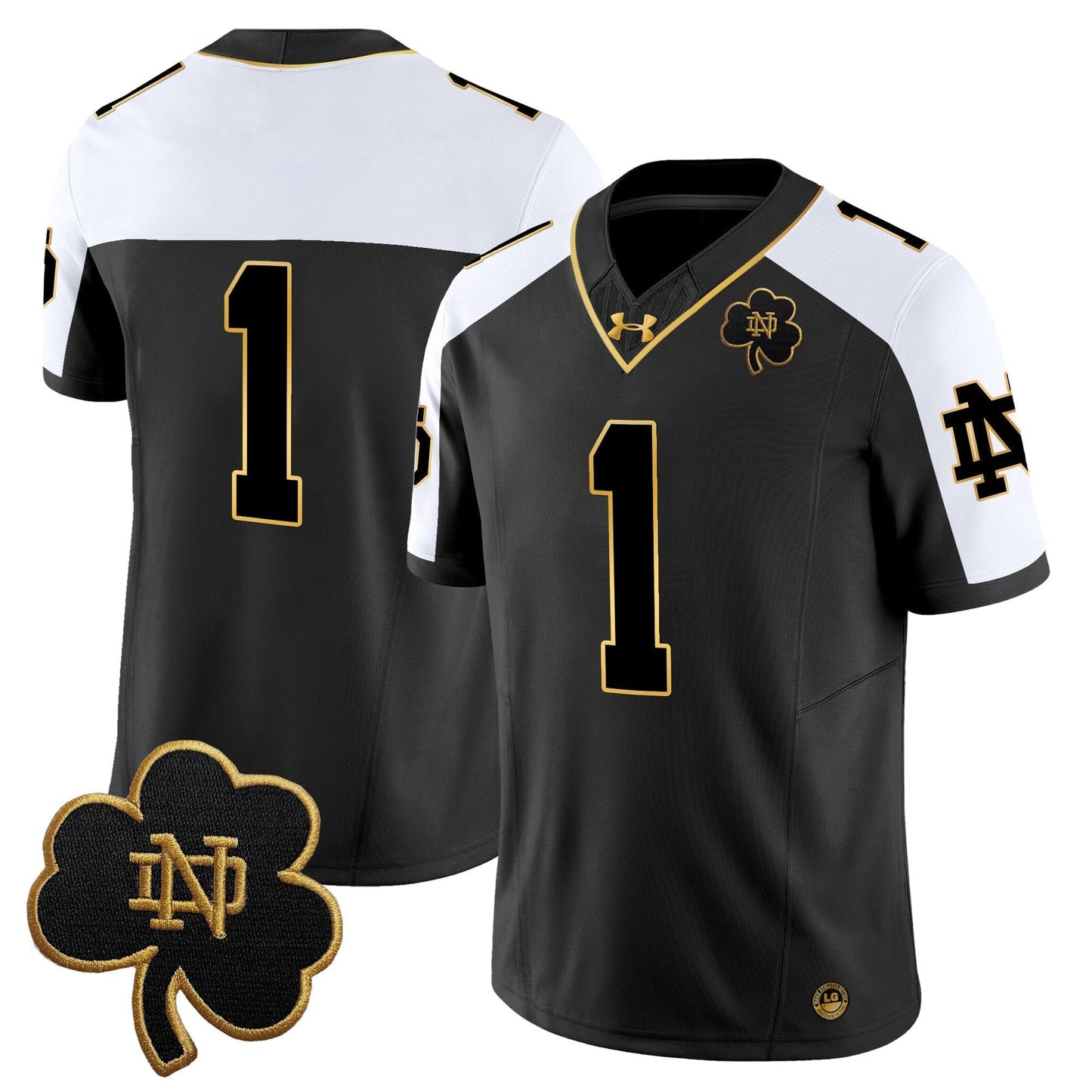 ND 2024 Gold Vapor Limited Jersey - All Stitched