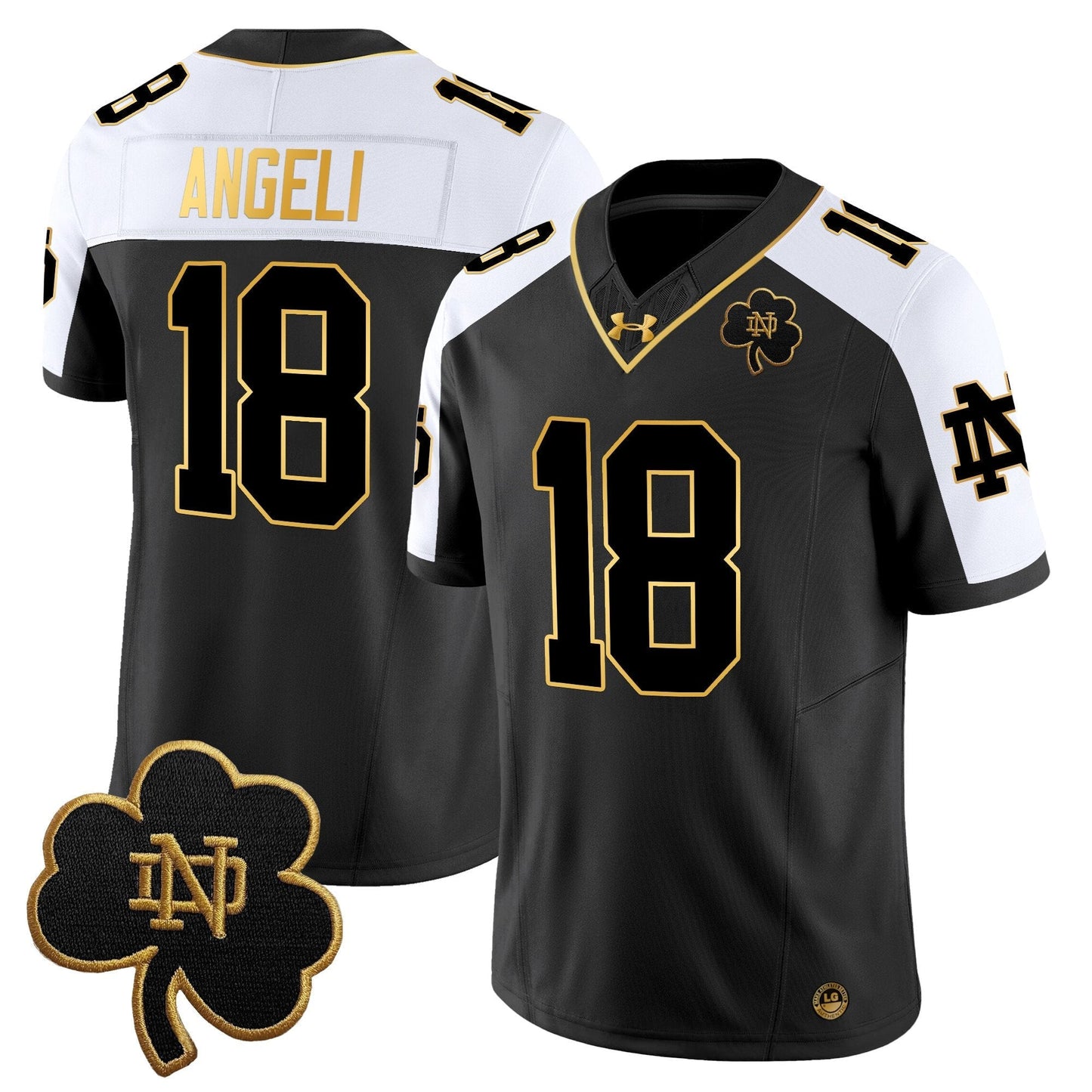 ND 2024 Gold Vapor Limited Jersey - All Stitched