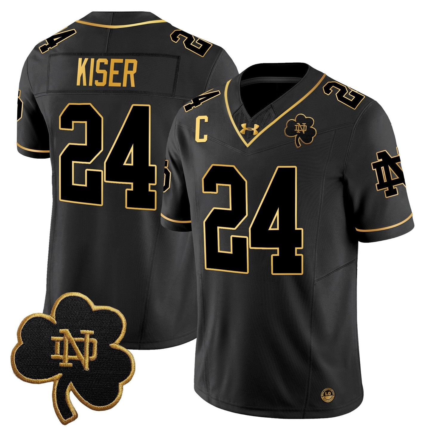 ND 2024 Gold Vapor Limited Jersey - All Stitched