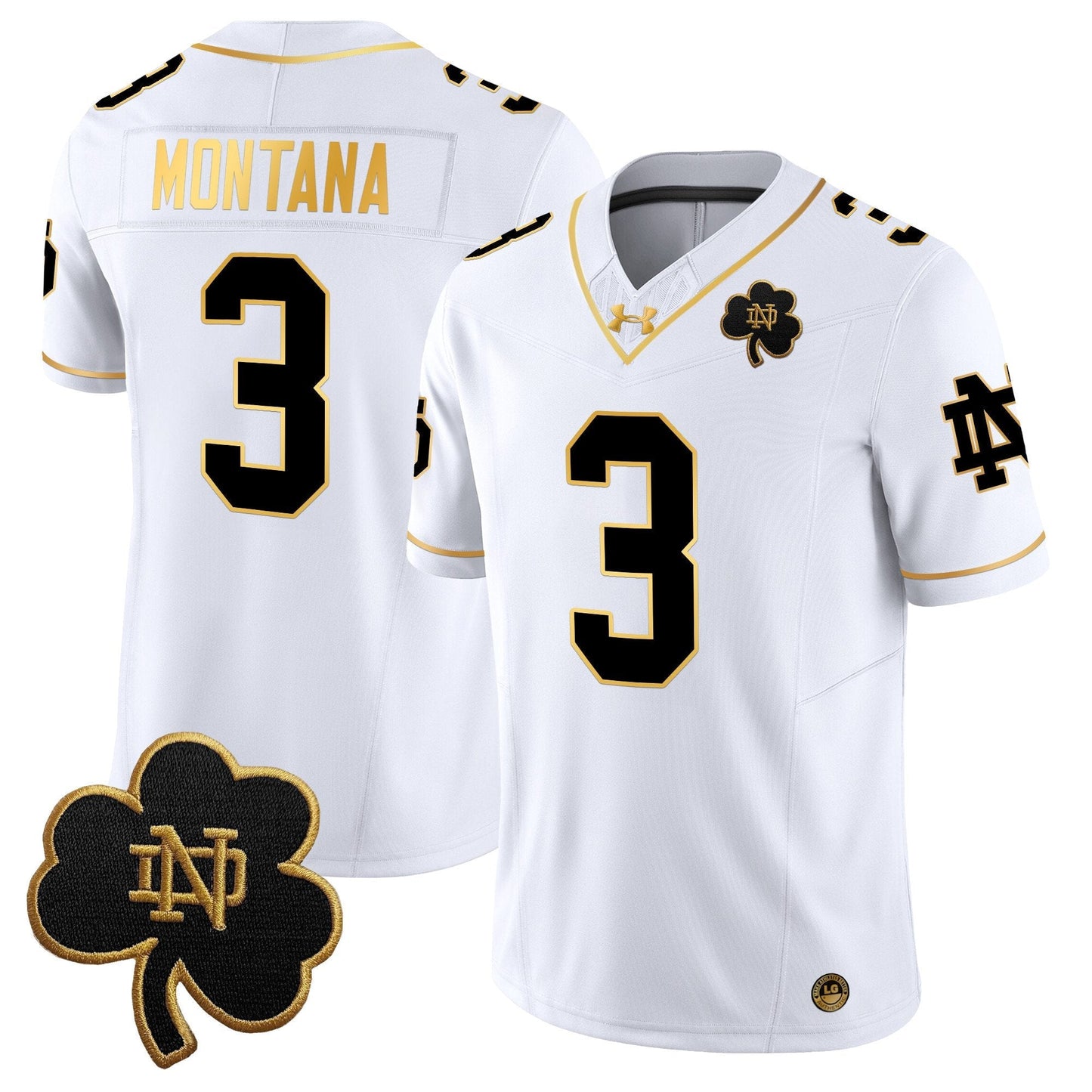 ND 2024 Gold Vapor Limited Jersey - All Stitched