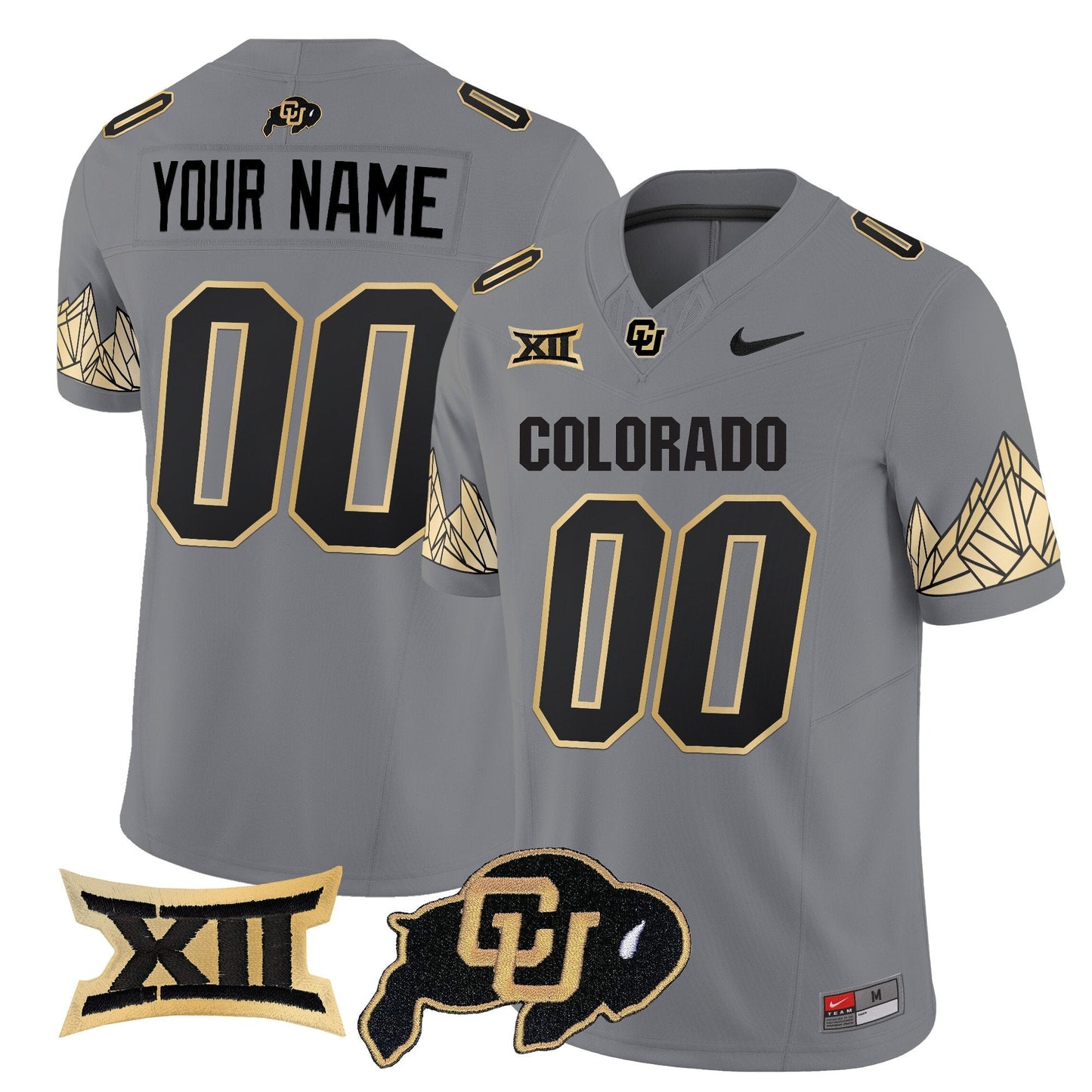 CU Vapor Limited Custom Jersey V4 - Big 12 XII Patch - All Stitched