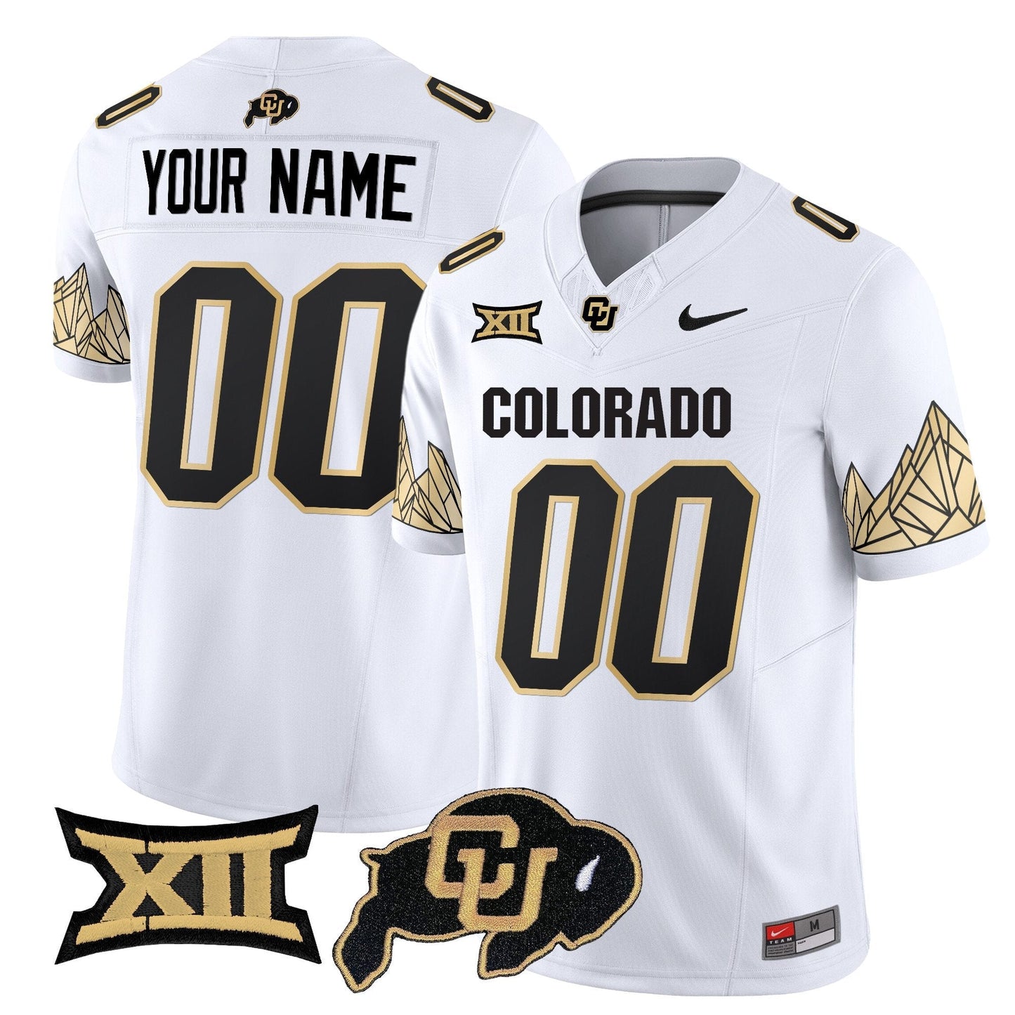 CU Vapor Limited Custom Jersey V4 - Big 12 XII Patch - All Stitched