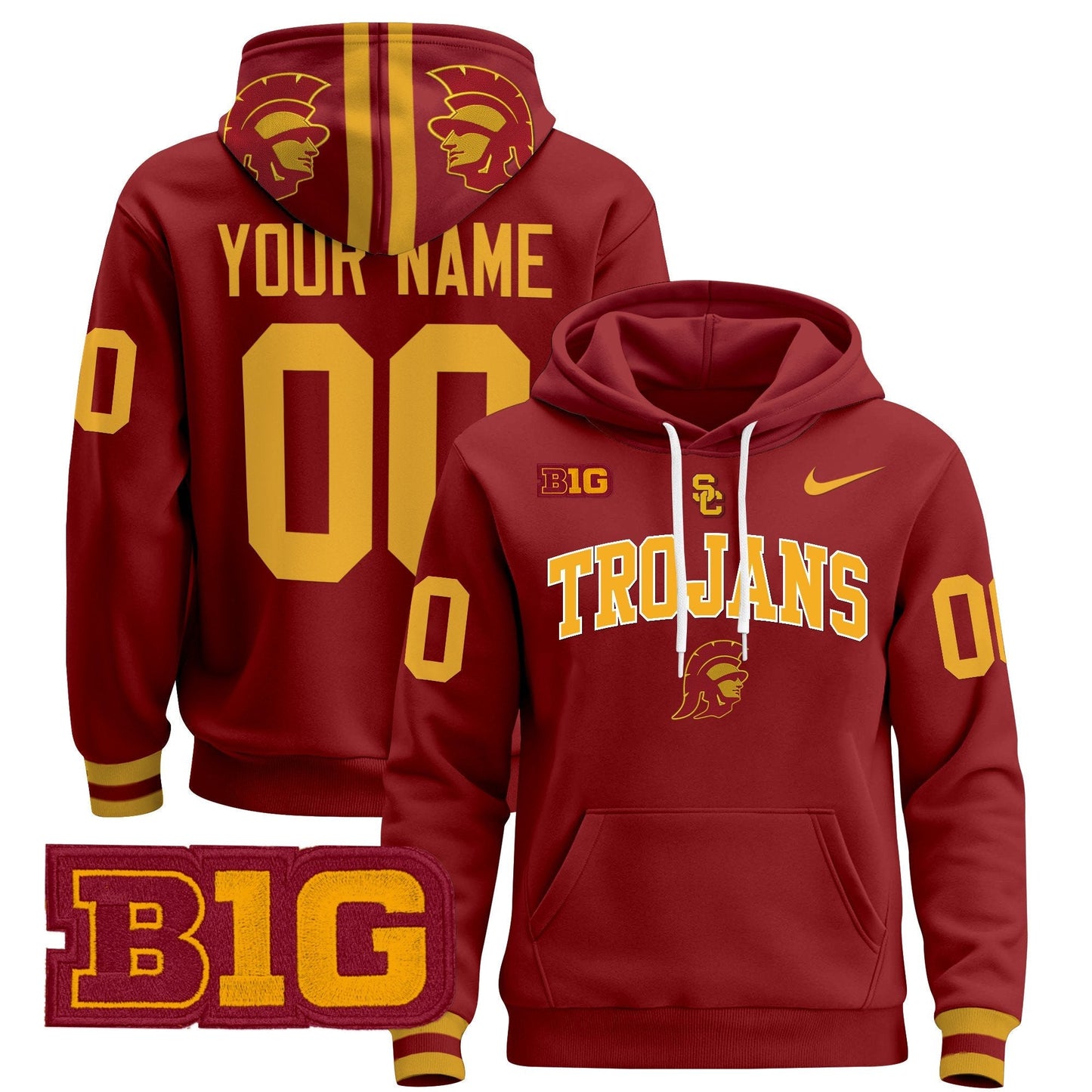 USC Trojans 2024 Custom Pullover Hoodie V2