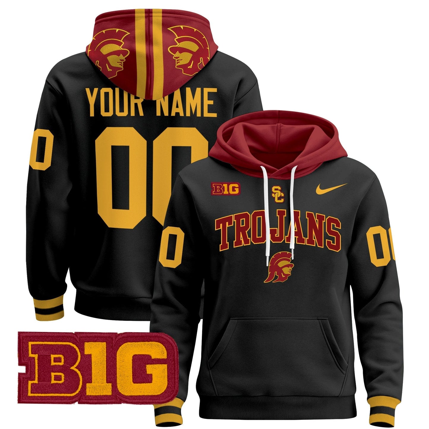 USC Trojans 2024 Custom Pullover Hoodie V2