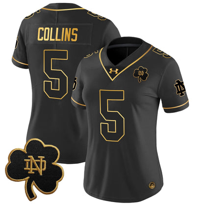 Women's ND 2024 Gold Vapor Limited Jersey - All Stitched