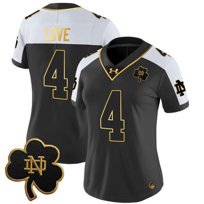 Women's ND 2024 Gold Vapor Limited Jersey - All Stitched