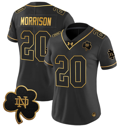 Women's ND 2024 Gold Vapor Limited Jersey - All Stitched