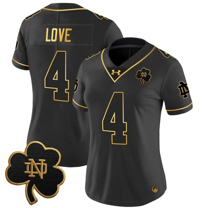 Women's ND 2024 Gold Vapor Limited Jersey - All Stitched