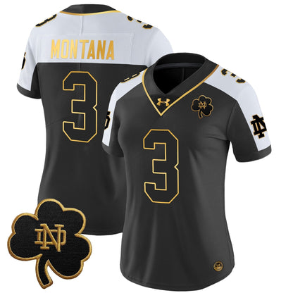 Women's ND 2024 Gold Vapor Limited Jersey - All Stitched