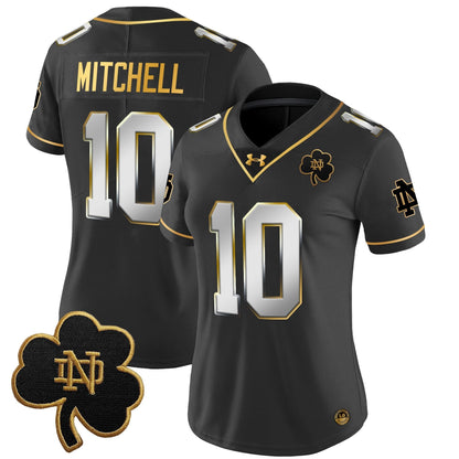 Women's ND 2024 Gold Vapor Limited Jersey - All Stitched