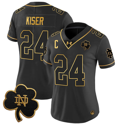 Women's ND 2024 Gold Vapor Limited Jersey - All Stitched
