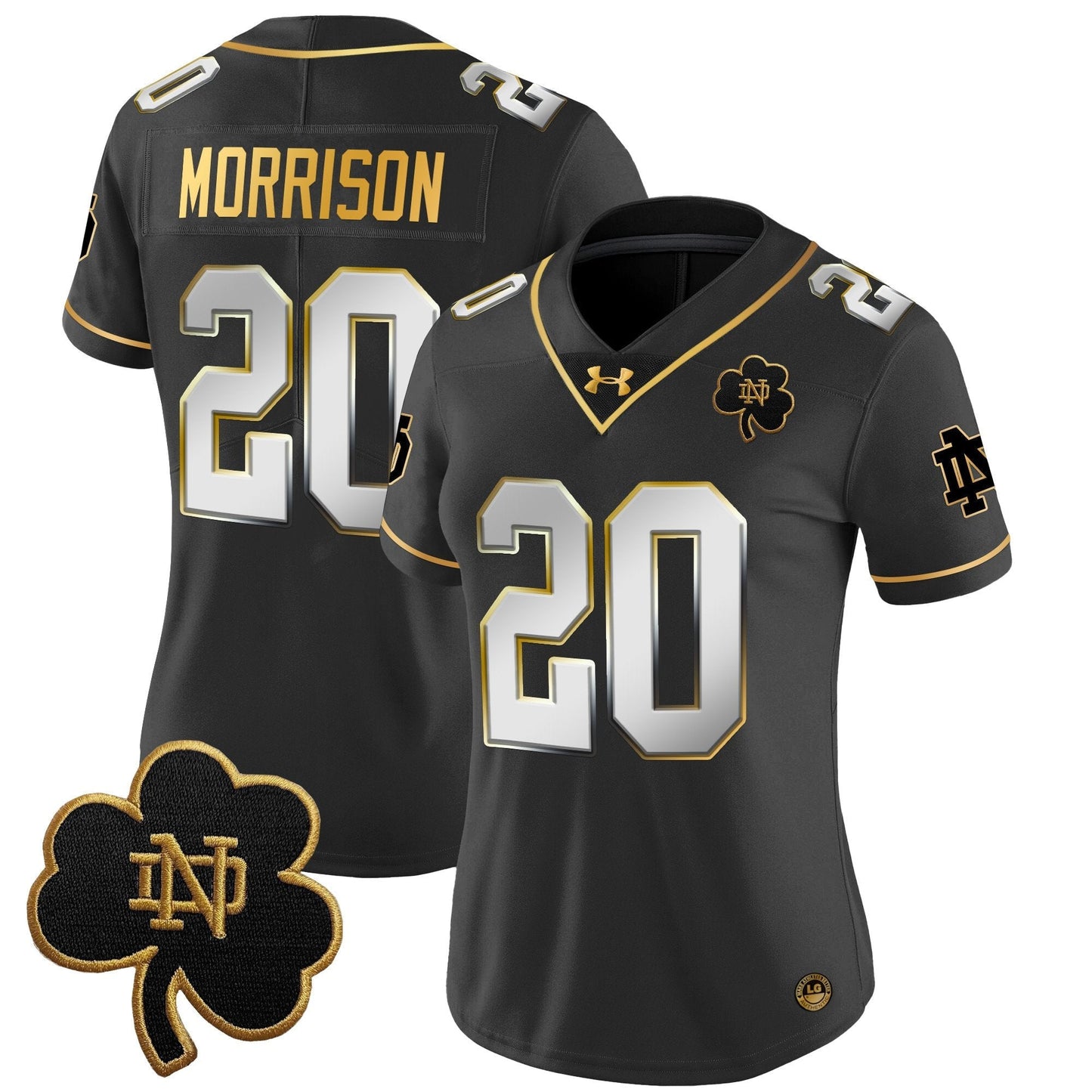 Women's ND 2024 Gold Vapor Limited Jersey - All Stitched