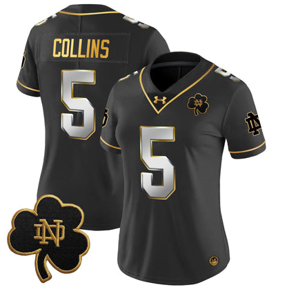 Women's ND 2024 Gold Vapor Limited Jersey - All Stitched