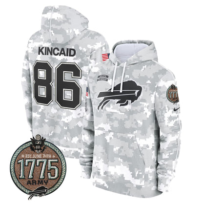 BUF 2024 Salute to Service Establishment Year Patch Fleece Pullover Hoodie