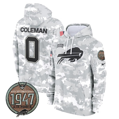 BUF 2024 Salute to Service Establishment Year Patch Fleece Pullover Hoodie