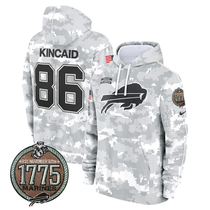 BUF 2024 Salute to Service Establishment Year Patch Fleece Pullover Hoodie