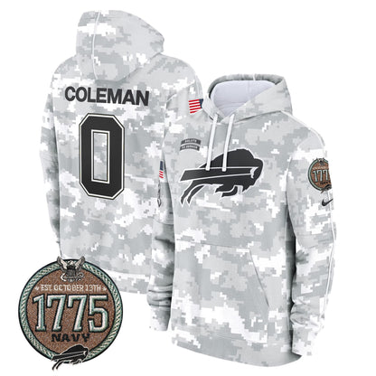 BUF 2024 Salute to Service Establishment Year Patch Fleece Pullover Hoodie