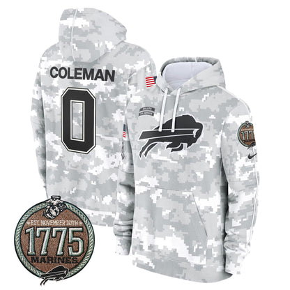 BUF 2024 Salute to Service Establishment Year Patch Fleece Pullover Hoodie