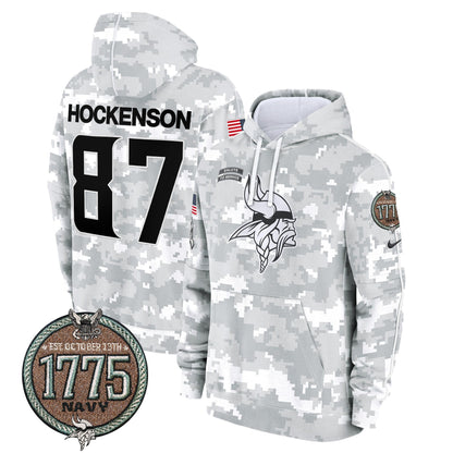 MIN 2024 Salute to Service Establishment Year Patch Fleece Pullover Hoodie