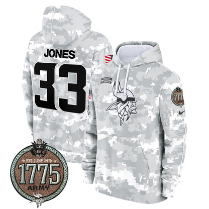 MIN 2024 Salute to Service Establishment Year Patch Fleece Pullover Hoodie