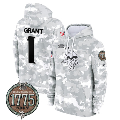 MIN 2024 Salute to Service Establishment Year Patch Fleece Pullover Hoodie