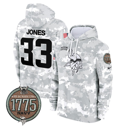 MIN 2024 Salute to Service Establishment Year Patch Fleece Pullover Hoodie