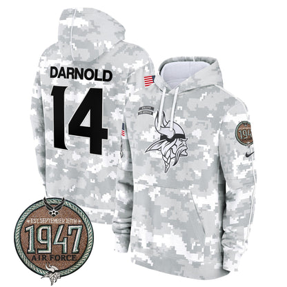 MIN 2024 Salute to Service Establishment Year Patch Fleece Pullover Hoodie