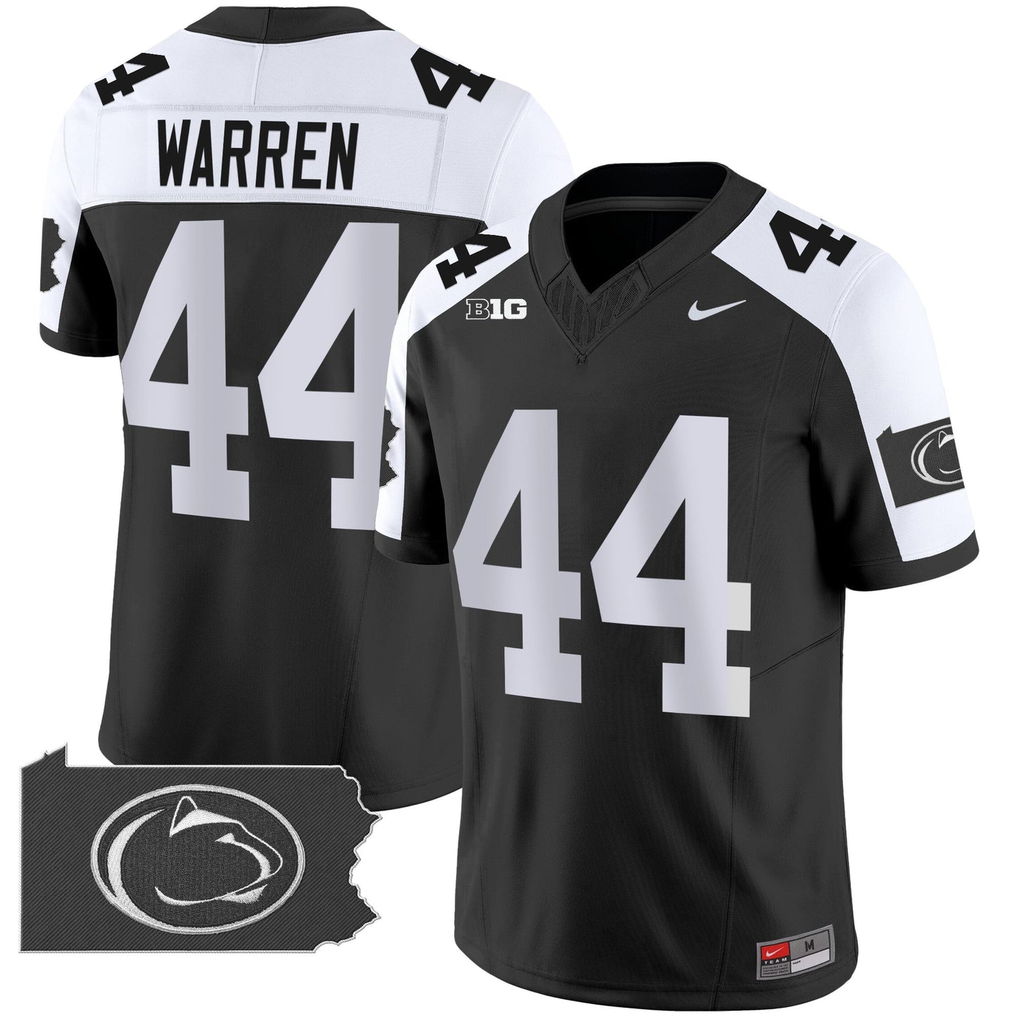 Penn State Nittany Lions 2024 Home Patch Vapor Limited Jersey - All Stitched