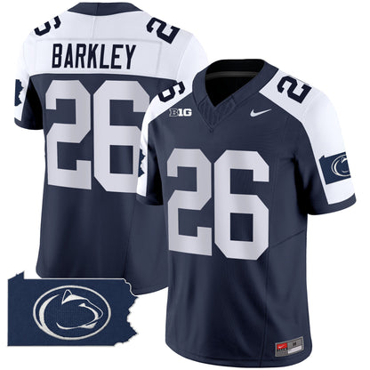 Penn State Nittany Lions 2024 Home Patch Vapor Limited Jersey - All Stitched