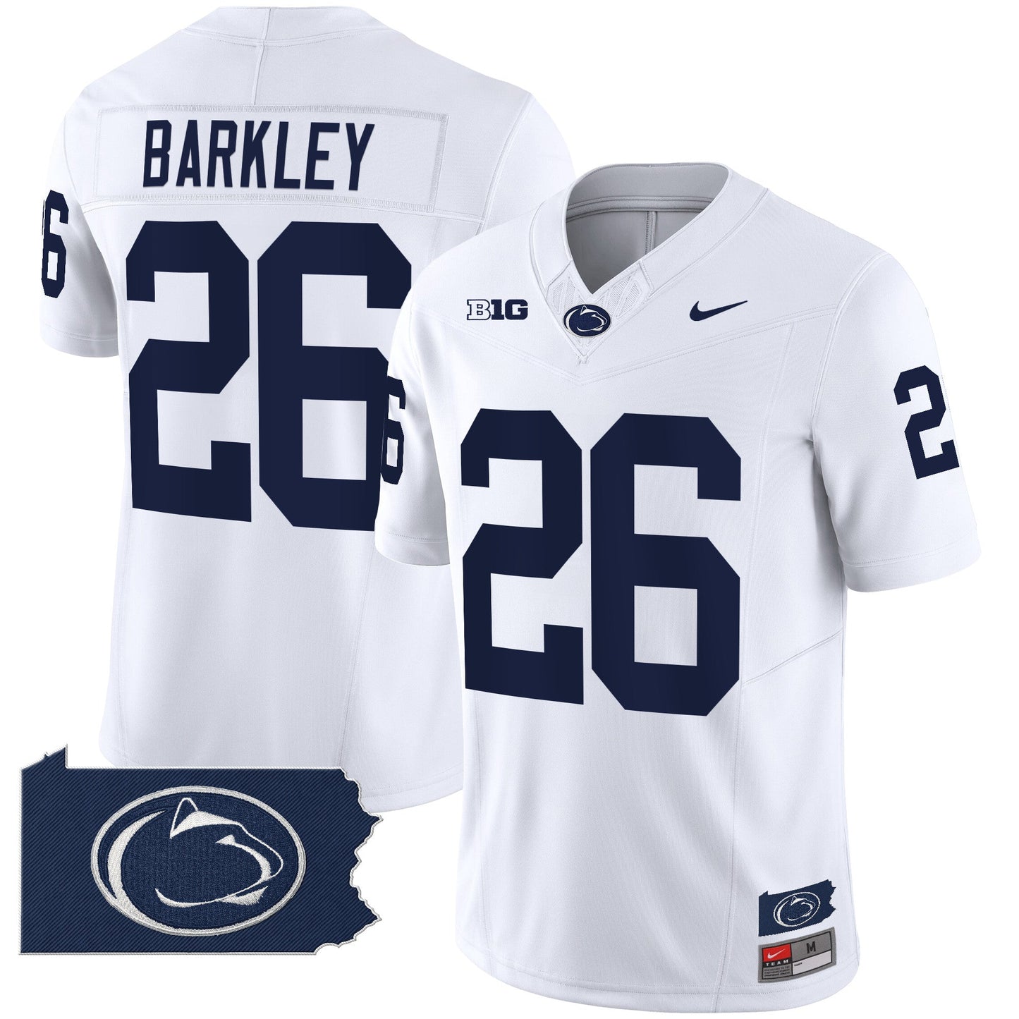 Penn State Nittany Lions 2024 Home Patch Vapor Limited Jersey - All Stitched