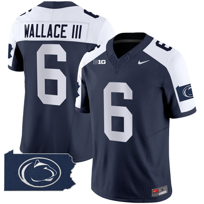 Penn State Nittany Lions 2024 Home Patch Vapor Limited Jersey - All Stitched