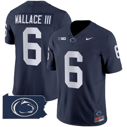 Penn State Nittany Lions 2024 Home Patch Vapor Limited Jersey - All Stitched