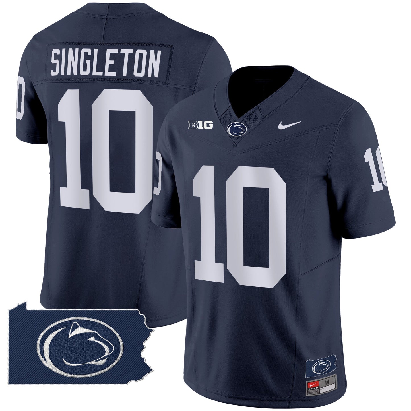 Penn State Nittany Lions 2024 Home Patch Vapor Limited Jersey - All Stitched