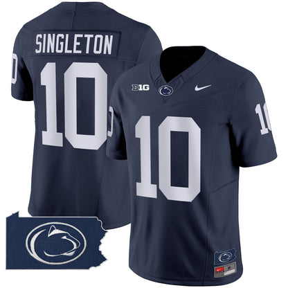 Penn State Nittany Lions 2024 Home Patch Vapor Limited Jersey - All Stitched
